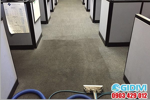 Dịch vụ giặt thảm văn phòng ở tphcm - GiDiVi