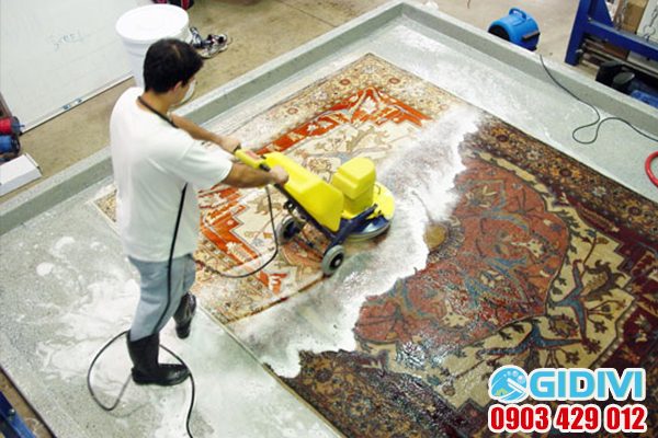 Dịch vụ giặt thảm văn phòng ở tphcm - GiDiVi