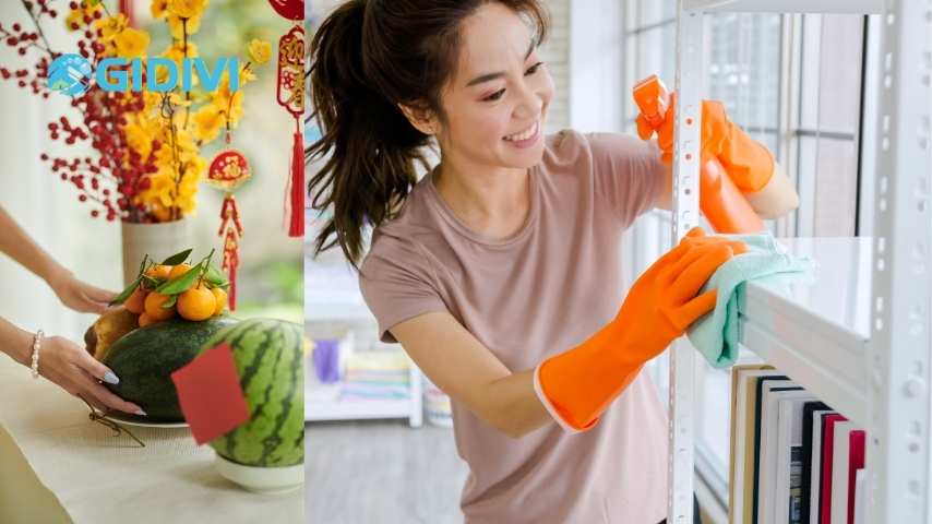 Mẹo nhỏ dọn dẹp nhà cửa đón Tết
