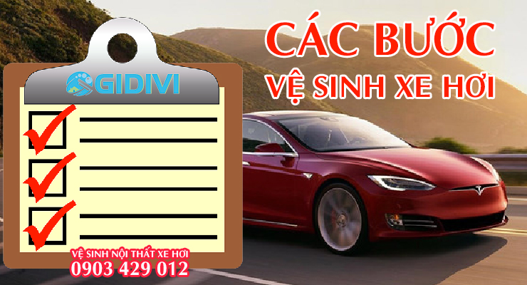 dịch vụ vệ sinh nội thất xe hơi ở tphcm - Gidivi