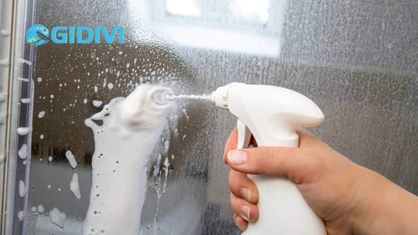 Vệ sinh kính nhà tắm bẩn, oxi hóa, nấm mốc lâu ngày