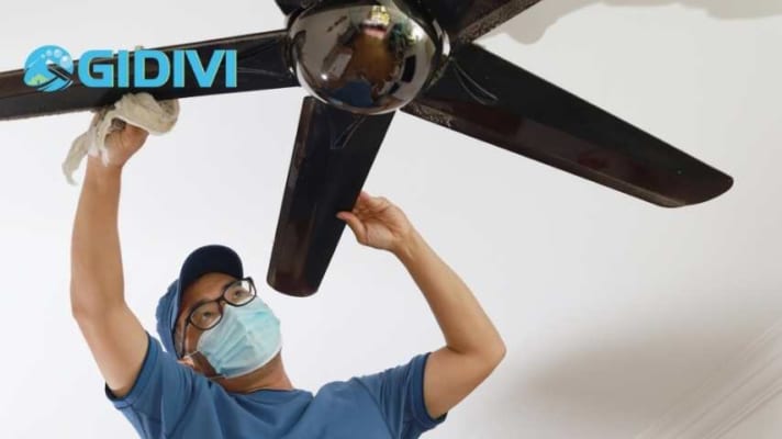 Hướng dẫn vệ sinh quạt trần đơn giản hiệu quả