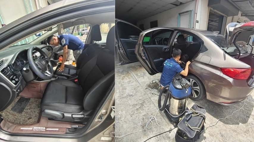 Vệ sinh nội thất xe Honda City