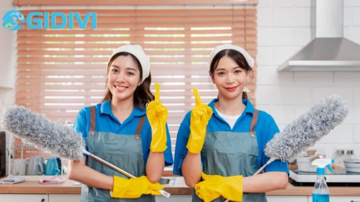 Vệ sinh nhà theo giờ Dĩ An